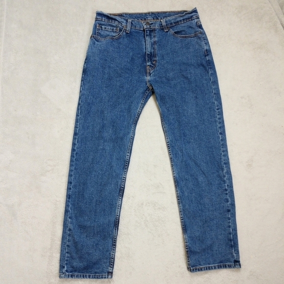 Levi's 505 Men's Regular Fit Straight Leg Jeans - Picture 2 of 14